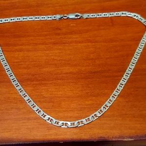 15" (inch) Sterling Silver Link Necklace